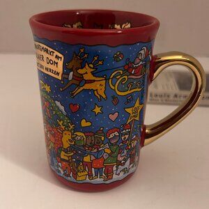 German Christmas Market Mug – Köln Dom Weihnachtsmarkt – Gold Handle